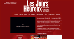 Desktop Screenshot of lesjoursheureux.net